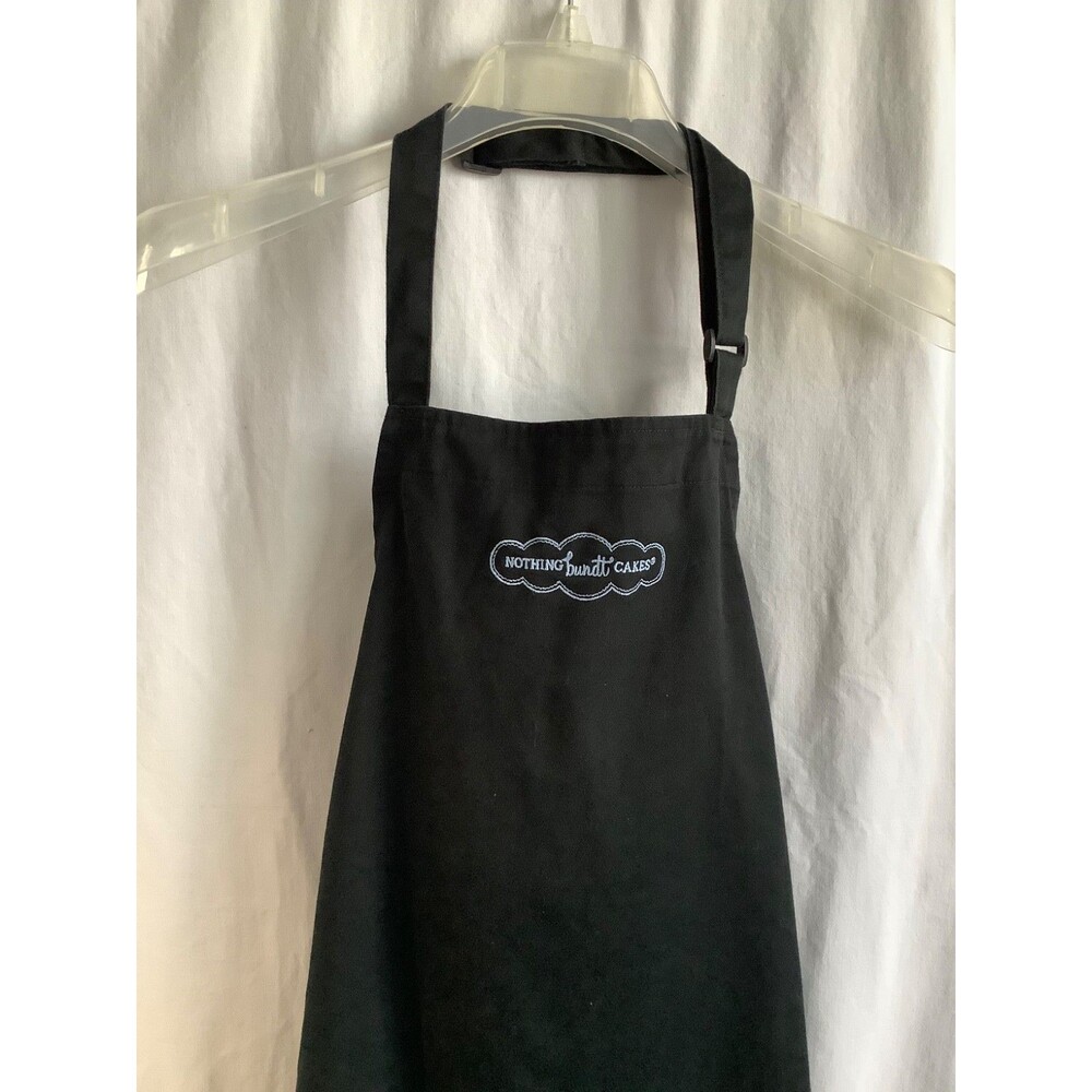 Nothing Bundt Cakes Cotton Logo Tie Back Baking Cooking Apron Black One Size